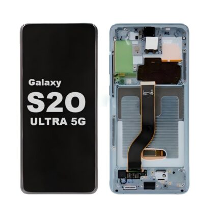 Soft OLED Screen and Digitizer Assembly With Frame for Samsung Galaxy S20 Ultra (G988)