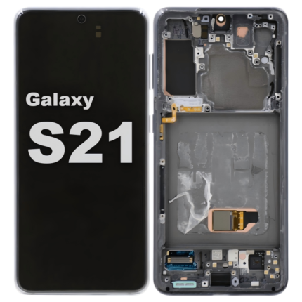 Soft OLED Screen and Digitizer Assembly with Frame for Samsung Galaxy S21 (G991)